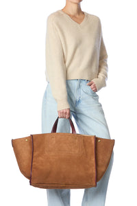 Jerome Dreyfuss Sac Léon Croûte Velours L Tabac