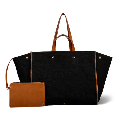 Jerome Dreyfuss Sac Léon L en Lin Noir