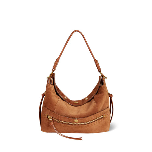 Jerome Dreyfuss Sac Lucky Hobo Velours Caramel