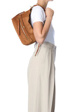 Charger l&#39;image dans la galerie, Jerome Dreyfuss Sac Lucky Hobo Velours Caramel