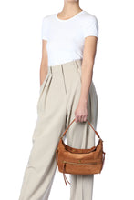 Charger l&#39;image dans la galerie, Jerome Dreyfuss Sac Lucky Hobo Velours Caramel
