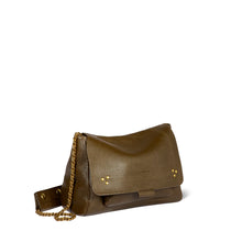 Charger l&#39;image dans la galerie, Jerome Dreyfuss Sac Lulu M Buffle Kaki