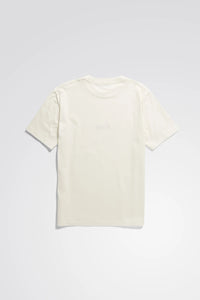 Norse Projects T-shirt Johannes Chain Stitch Ecru
