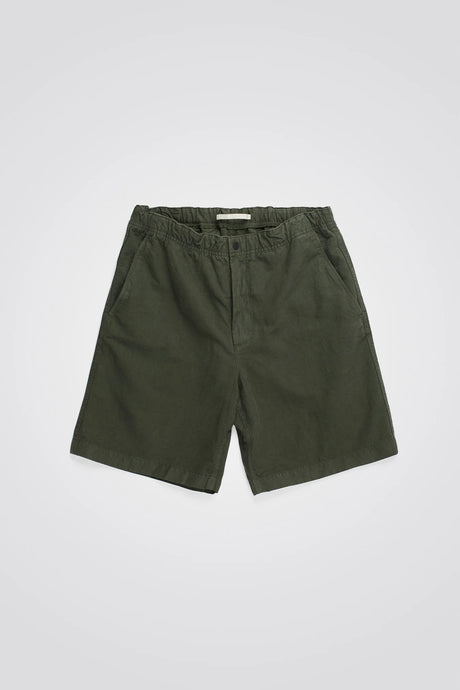 Norse Projects Short Ezra Relaxed Cotton Linen Spruce Green