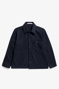 Norse Projects Surchemise Folk Wool Dark Navy