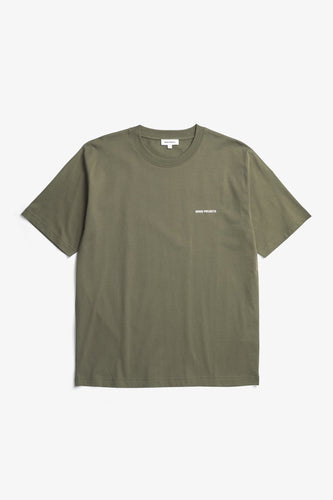Norse Projects T-shirt Johannes Organic Norse Logo Olive Night