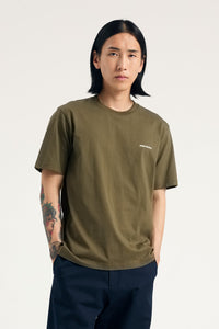 Norse Projects T-shirt Johannes Organic Norse Logo Olive Night