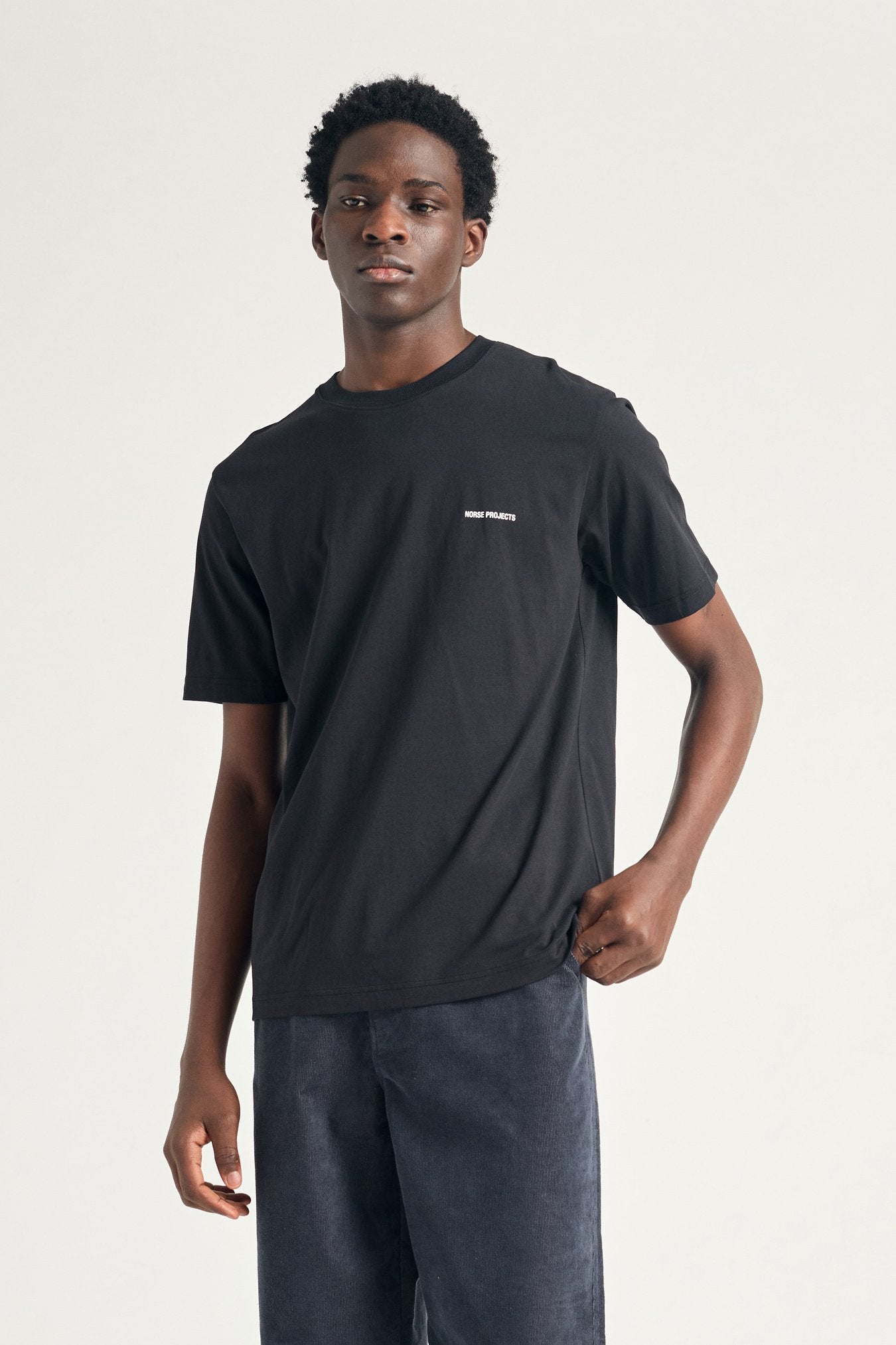 Norse Projects T-shirt Johannes Organic Norse Logo Black