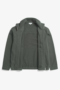 Norse Projects Veste Bjorn Relaxed Organic Loopbac Black Olive