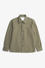 Charger l&#39;image dans la galerie, Norse Projects Surchemise Hjalmer Calvary Coton Wool Olive Night