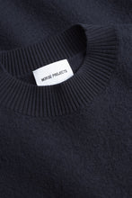 Charger l&#39;image dans la galerie, Norse Projects Pull Rom Boiled en Laine Dark Navy