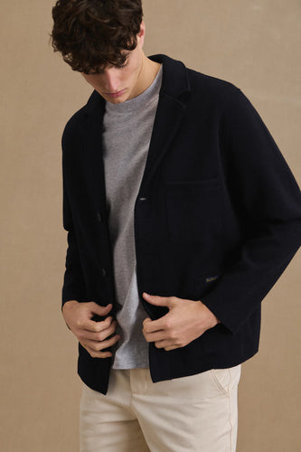 Le Minor Blazer Milano en Laine Marine