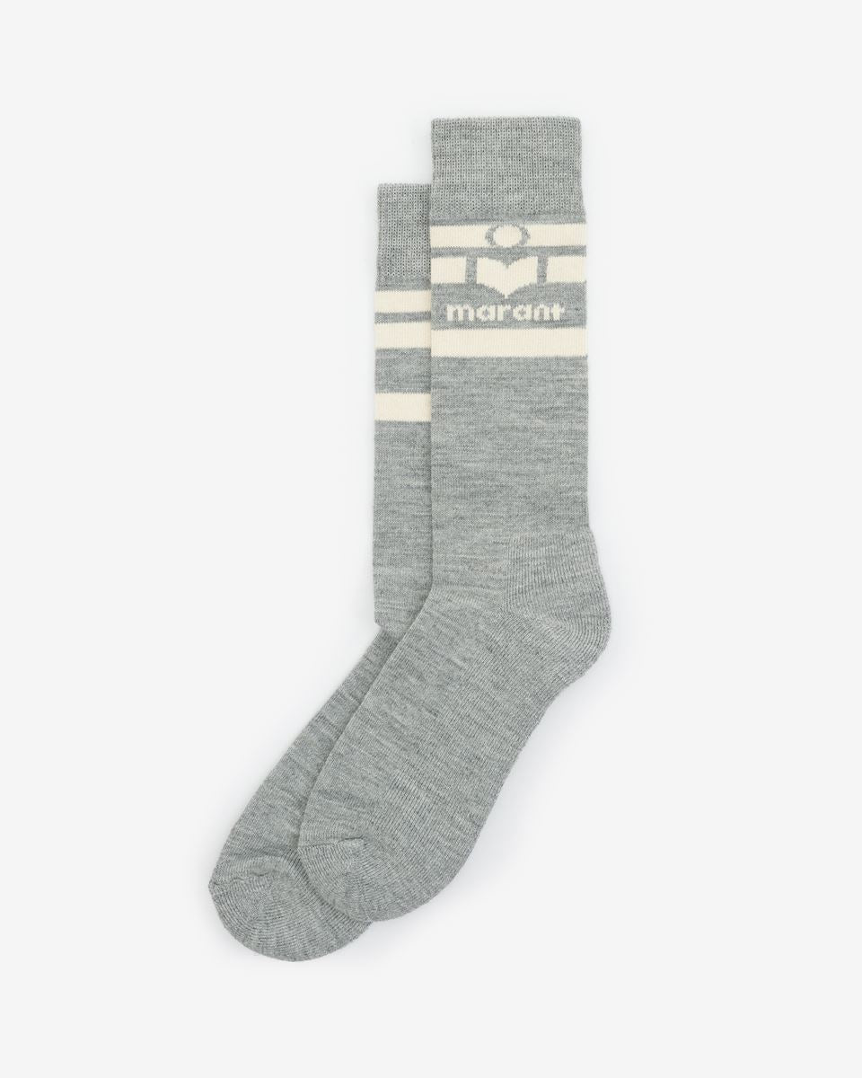 Isabel Marant Chaussettes Viby Gris