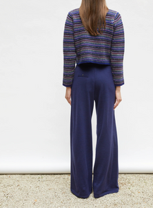 Molli Cardigan Donut Moelleux Indigo Multicolore