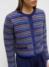 Charger l&#39;image dans la galerie, Molli Cardigan Donut Moelleux Indigo Multicolore