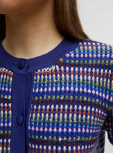 Charger l&#39;image dans la galerie, Molli Cardigan Donut Moelleux Indigo Multicolore