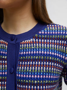 Molli Cardigan Donut Moelleux Indigo Multicolore