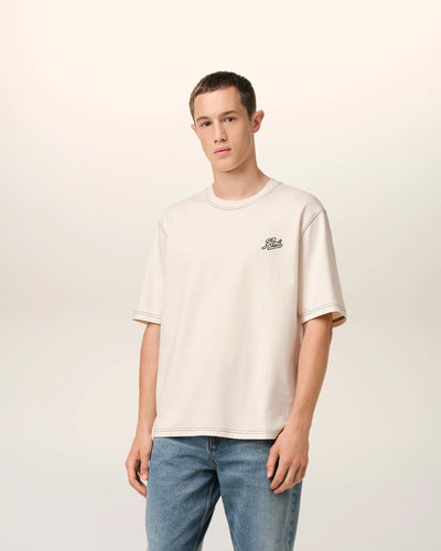 AMI T-shirt Signature Ami Blanc Creme
