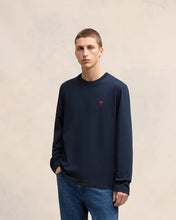 Charger l&#39;image dans la galerie, AMI T-shirt Manches Longues Ami de Coeur Bleu Nuit