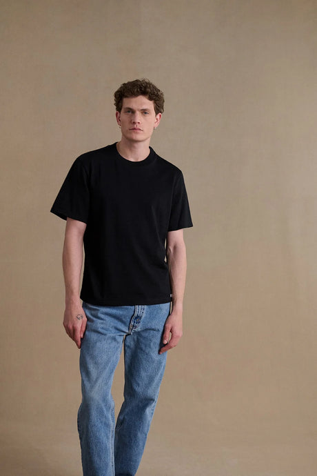 Le Minor T-shirt en Laine Mérinos Noir