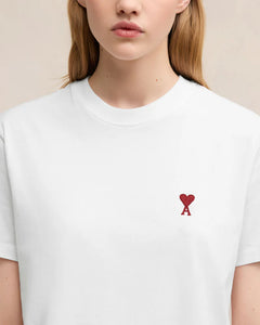 AMI Femme T-shirt Ami de Coeur Blanc