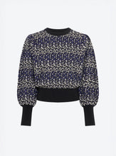 Charger l'image dans la galerie, Molli Top Jacquard Felin Indigo Multi