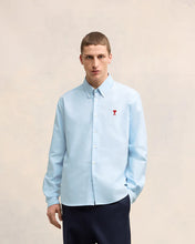 Charger l&#39;image dans la galerie, AMI Chemise Classique Ami de Coeur Oxford Bleu Ciel