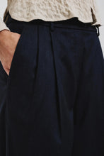 Charger l'image dans la galerie, Pomandère Pantalon en Flanelle Coton Laine Bleu