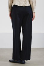 Charger l'image dans la galerie, Pomandère Pantalon en Flanelle Coton Laine Bleu