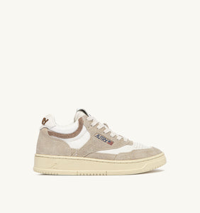 Autry Sneakers Open Mid Leather Beige UG04