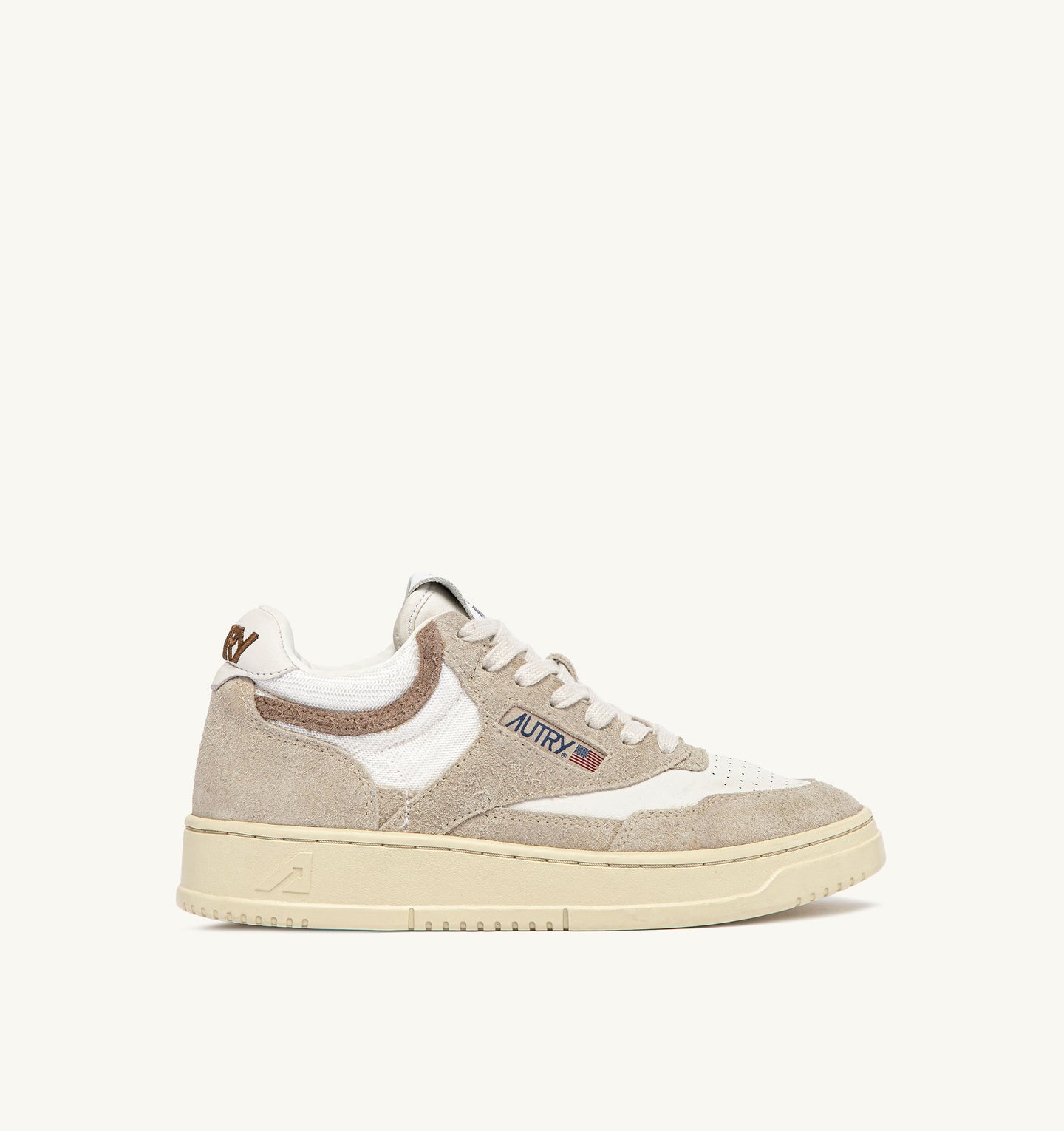 Autry Sneakers Open Mid Leather Beige UG04