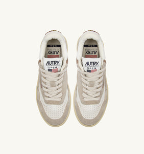 Autry Sneakers Open Mid Leather Beige UG04