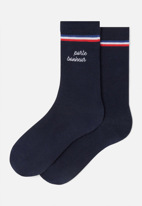 Le Slip Français Chaussettes Lucas Porte Bonheur Bleu