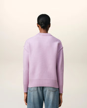 Charger l&#39;image dans la galerie, AMI Femme Pull Ami de Coeur en Laine Lilas