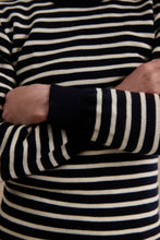 Charger l&#39;image dans la galerie, Le Minor Pull Marin en Laine Marine Ecru