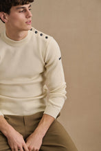 Charger l&#39;image dans la galerie, Le Minor Pull Marin en Laine Ecru