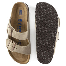 Charger l&#39;image dans la galerie, Birkenstock Sandales Arizona Etroite Suede Taupe