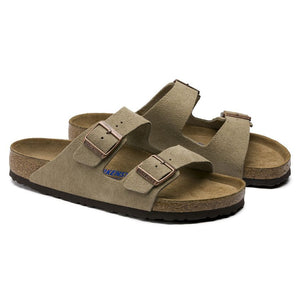 Birkenstock Sandales Arizona Etroite Suede Taupe