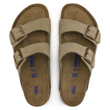 Charger l&#39;image dans la galerie, Birkenstock Sandales Arizona Etroite Suede Taupe