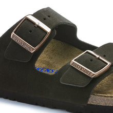Charger l&#39;image dans la galerie, Birkenstock Sandales Arizona Etroite Suede Mocca
