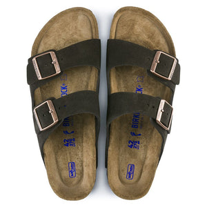 Birkenstock Sandales Arizona Etroite Suede Mocca