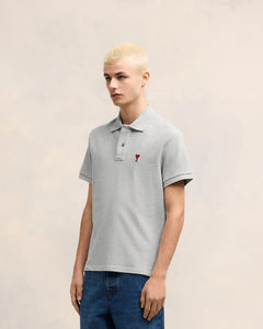 AMI Polo Ami de Coeur Gris Chine