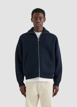Charger l&#39;image dans la galerie, Axel Arigato Pull Core Zip en Laine Navy