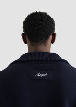 Charger l&#39;image dans la galerie, Axel Arigato Pull Core Zip en Laine Navy
