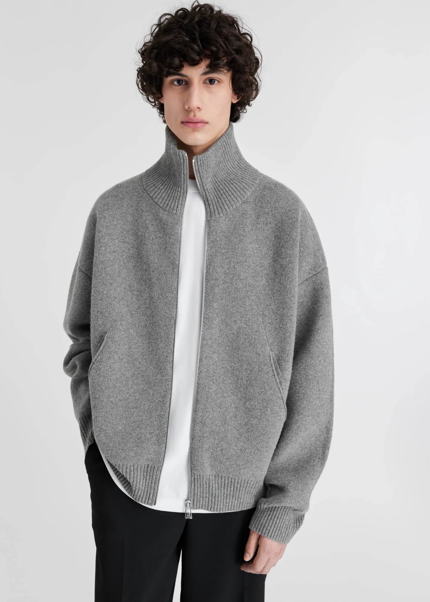 Axel Arigato Pull Core Zip en Laine Grey Melange