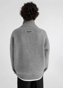 Axel Arigato Pull Core Zip en Laine Grey Melange