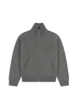 Charger l&#39;image dans la galerie, Axel Arigato Pull Core Zip en Laine Grey Melange