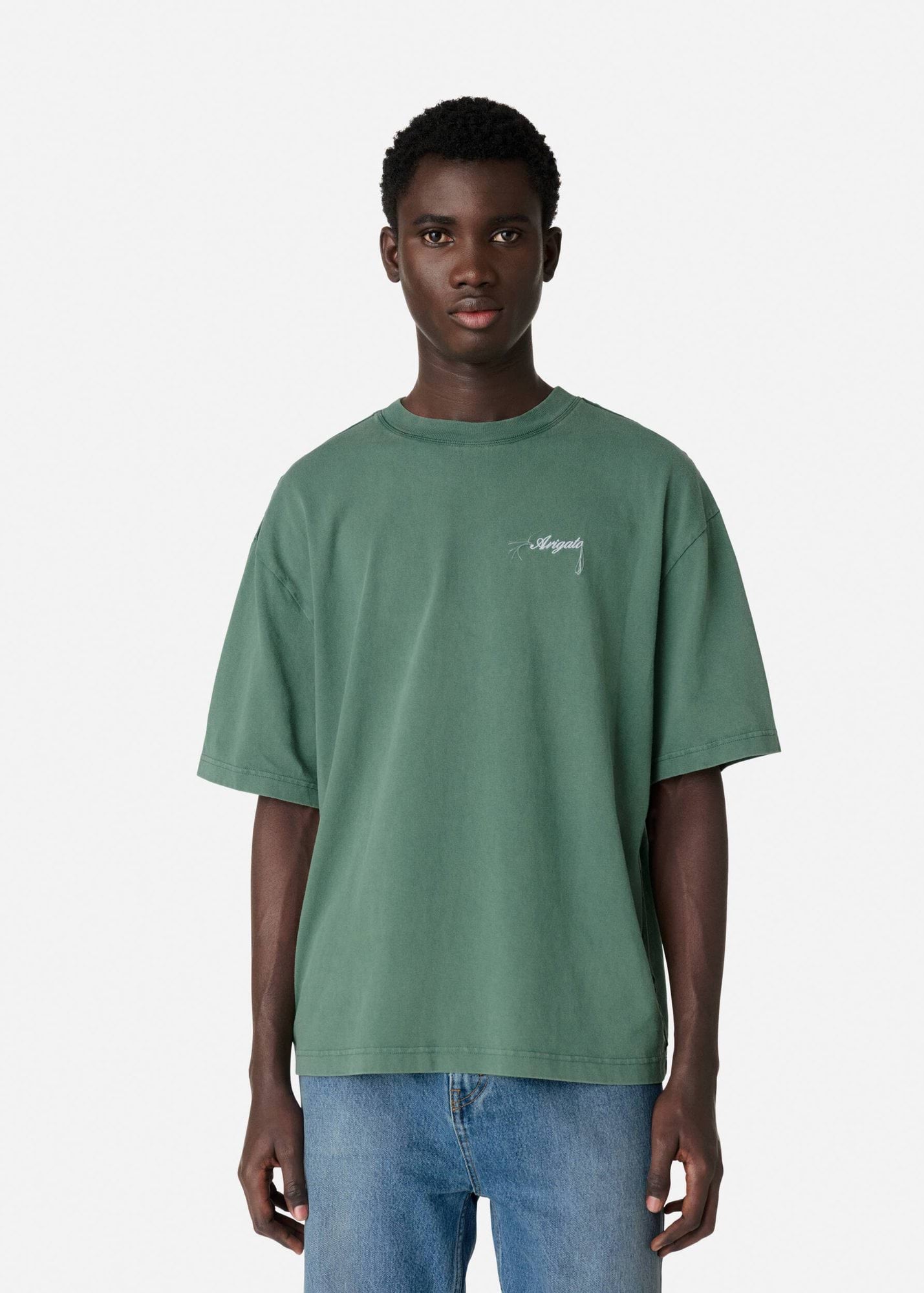Axel Arigato T-shirt Honor Washed Green – Les Archives
