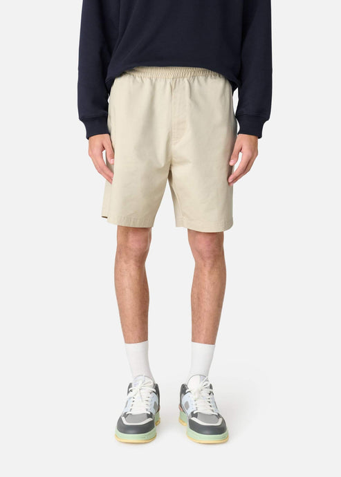 Axel Arigato Short Stitch Embroidered Pale Beige