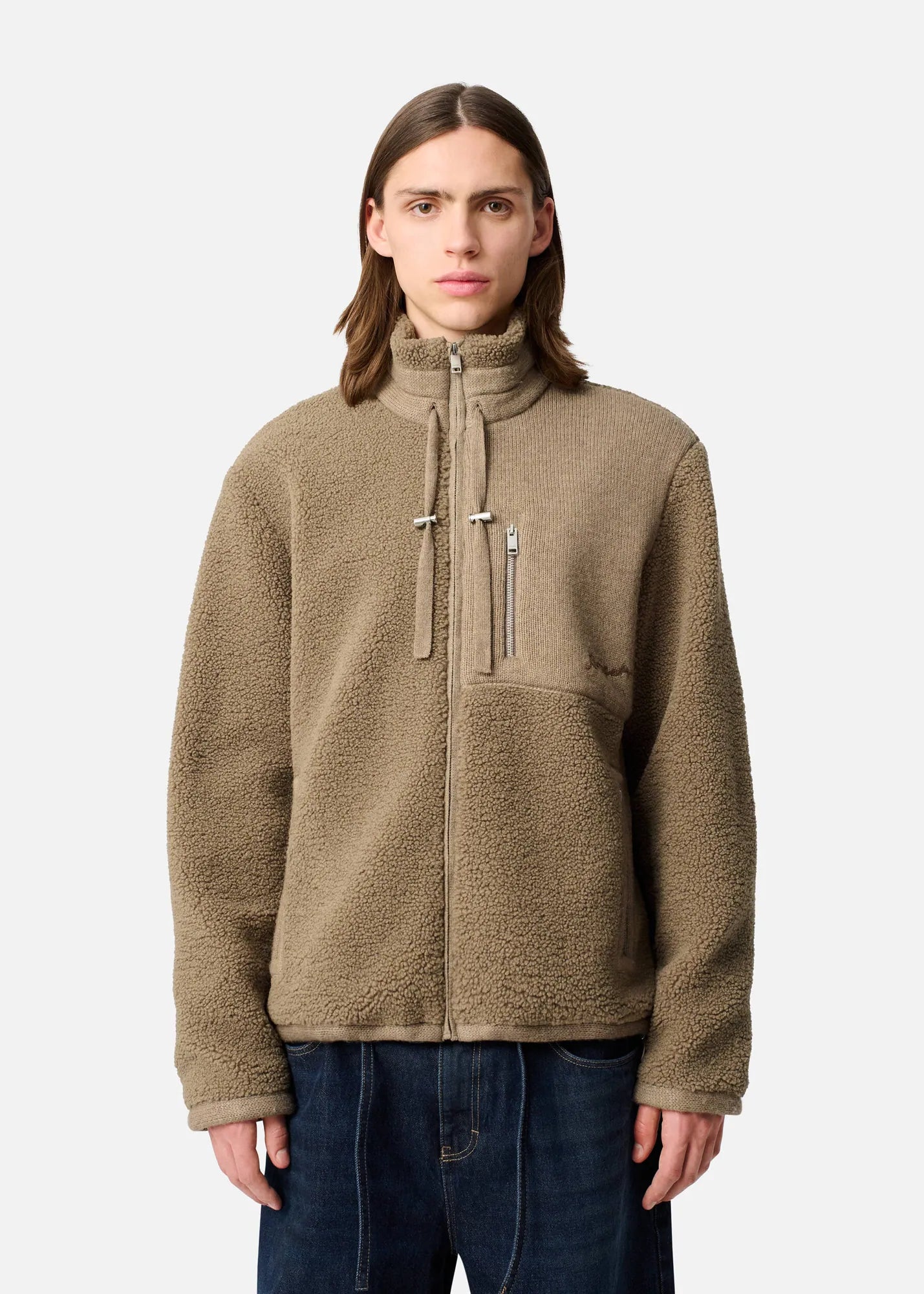 Axel Arigato Veste Alpine en Polaire Stone Brown